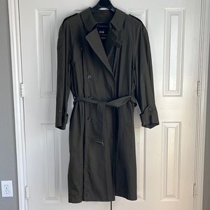 London Fog lined full-length trench coat